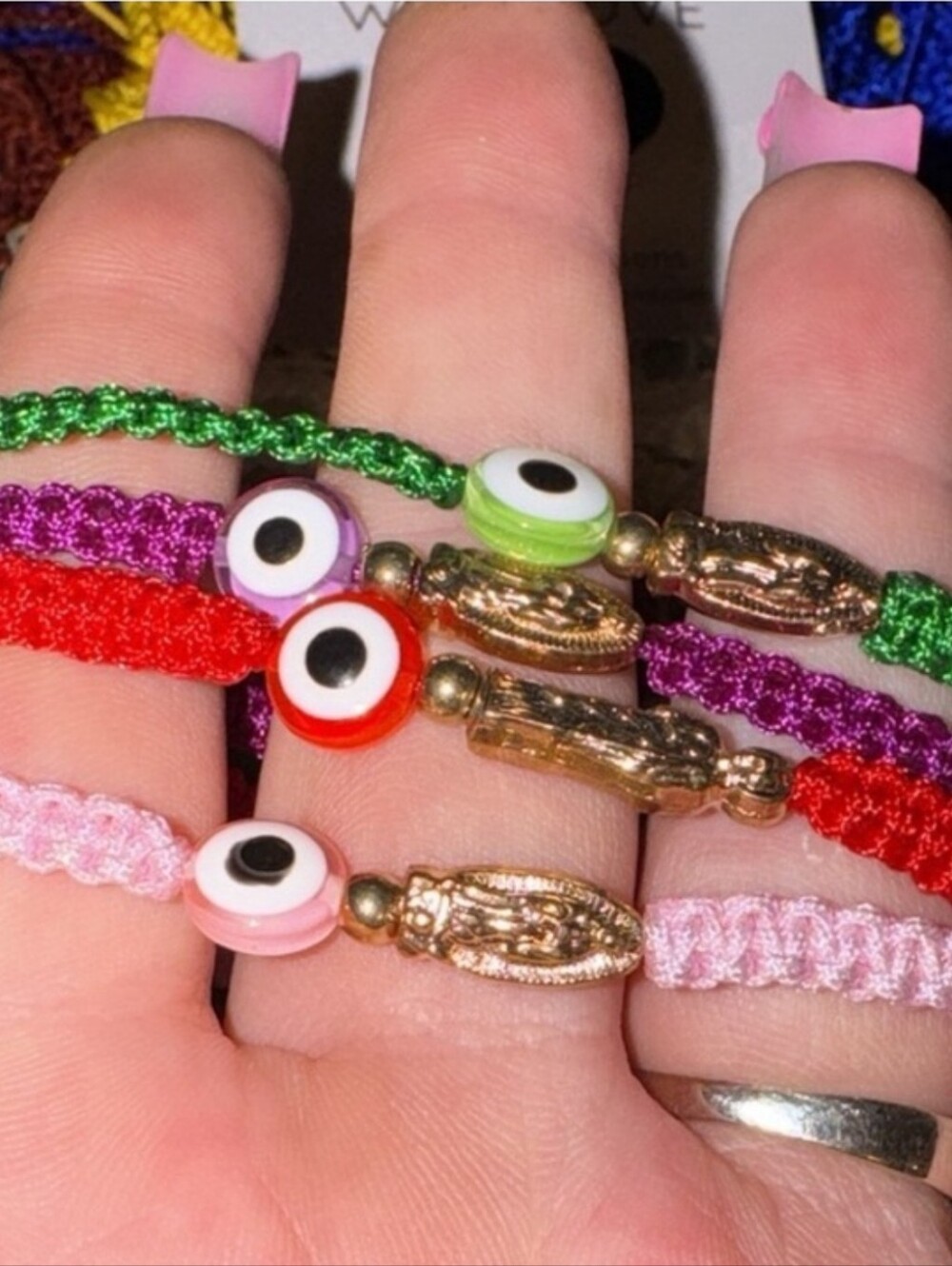 MRS215 HANDmade Evil eye Bracelets (4PC) MADE FOR ONLY FANS POSH LIMITED EDITION - Picture 2 of 4
